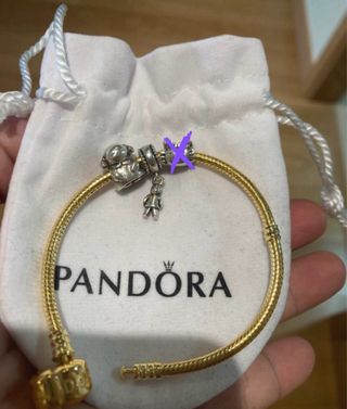 2 Charms Pandora plata originales