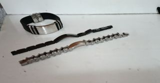 Set de 3 pulseras de hombre 