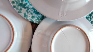 4 piatti frutta Macchie Verdi Sud Italia vintage