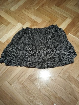 Falda Zara XL - Negra y Blanca