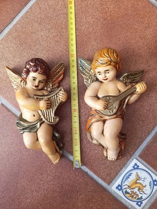 6 Angelitos músicos - Escayola