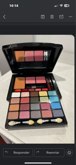 Paleta maquillaje multicolor