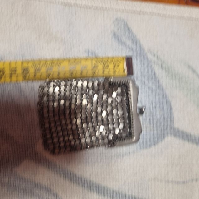 Bolsa de malha metálica Art Deco antiga 