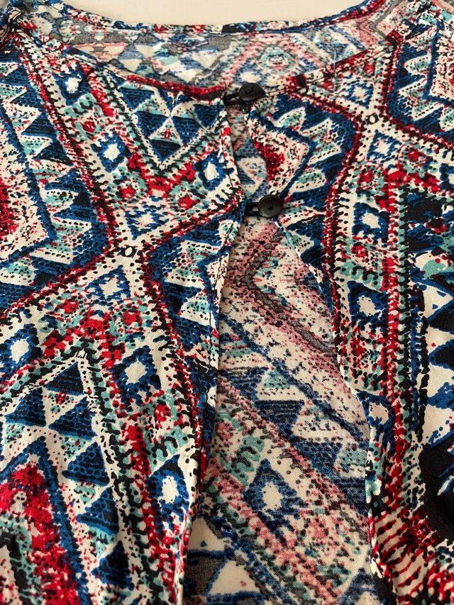 Blusa estampada boho talla S