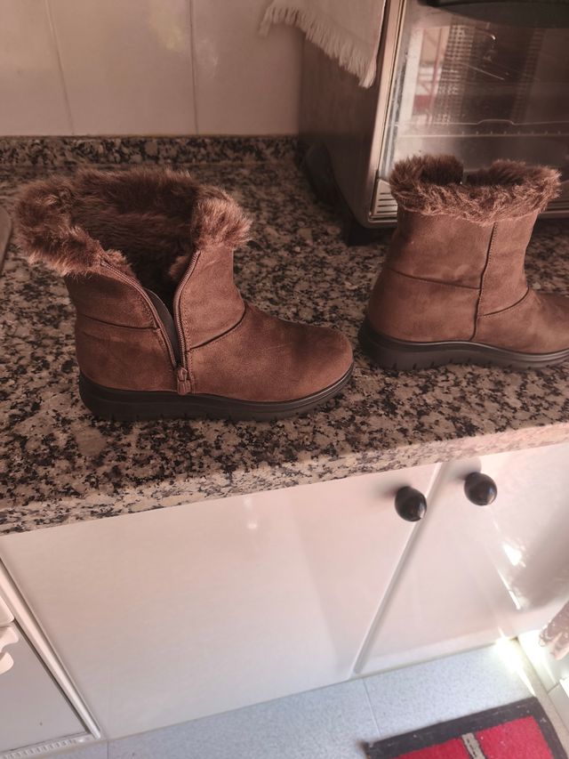 Botas Marrón Piel Sintética