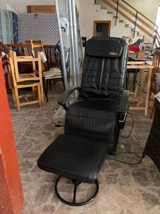 Sillón masaje ECUS - Piel sintética negra