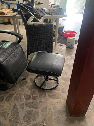 Sillón masaje ECUS - Piel sintética negra