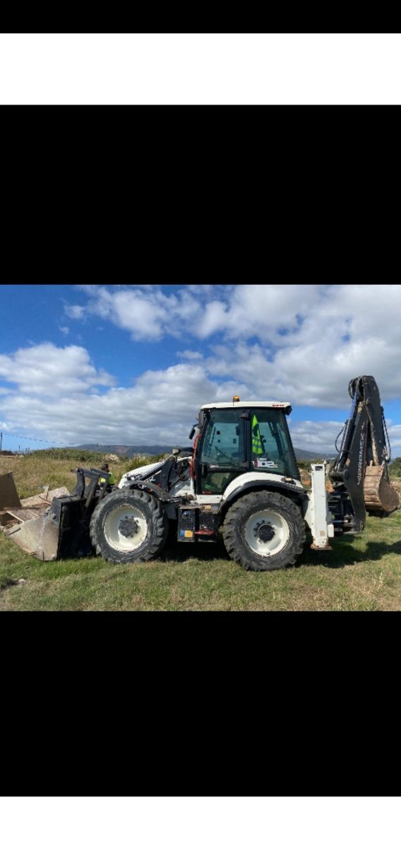 Retroexcavadora mixta - Ruedas grandes