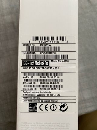 MacBook Pro 13" i5: Portátil Apple