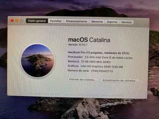 MacBook Pro 13" i5: Portátil Apple