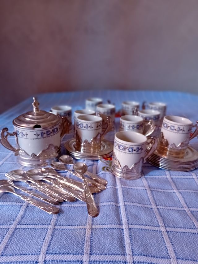 Servizio caffè 12 tazze vintage