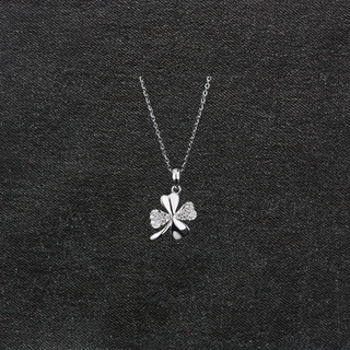 Collar de plata de la Buena suerte