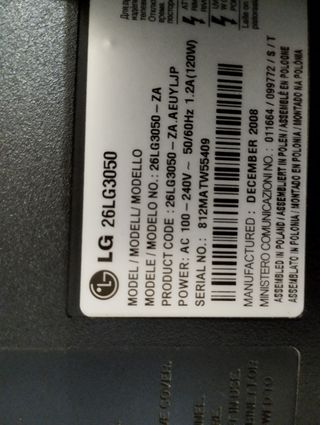 TV LG - Televisor Negro