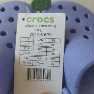 Zuecos Crocs niña
