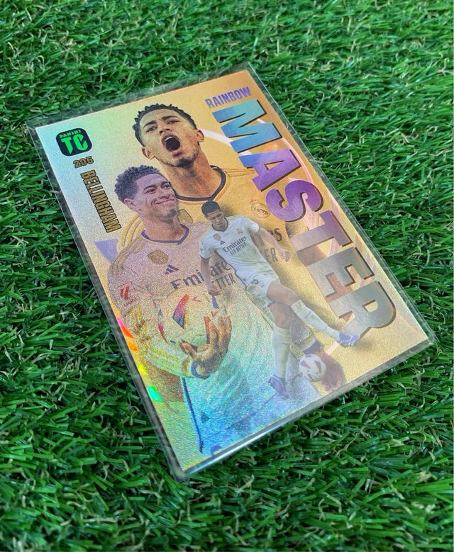 Lote 2 cartas Master Rainbow Bellingham y Mbappé