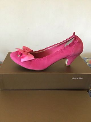 Scarpe Mercedeh fuxia tacco medio