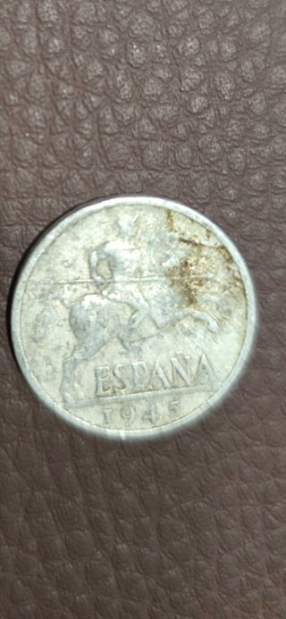 Moneda España 10 céntimos 1945