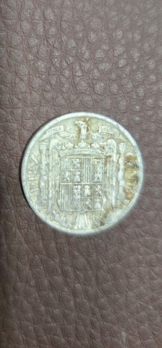 Moneda España 10 céntimos 1945
