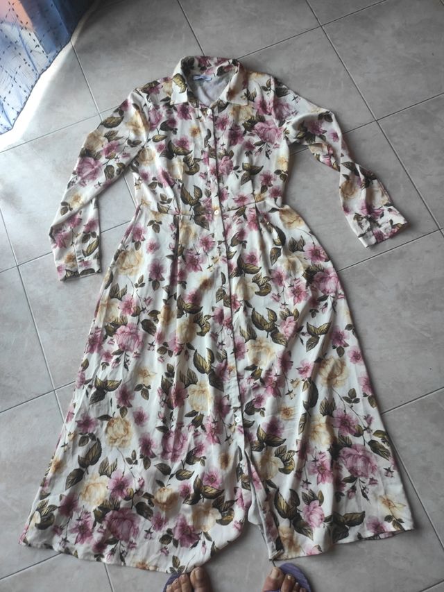 Vestito lungo floreale