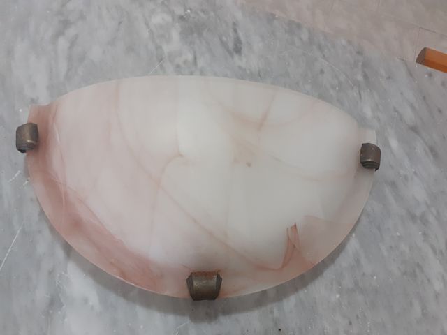 Applique da parete vetro rosa