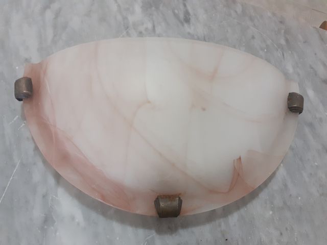 Applique da parete vetro rosa