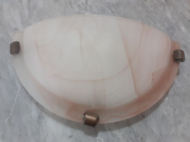 Applique da parete vetro rosa