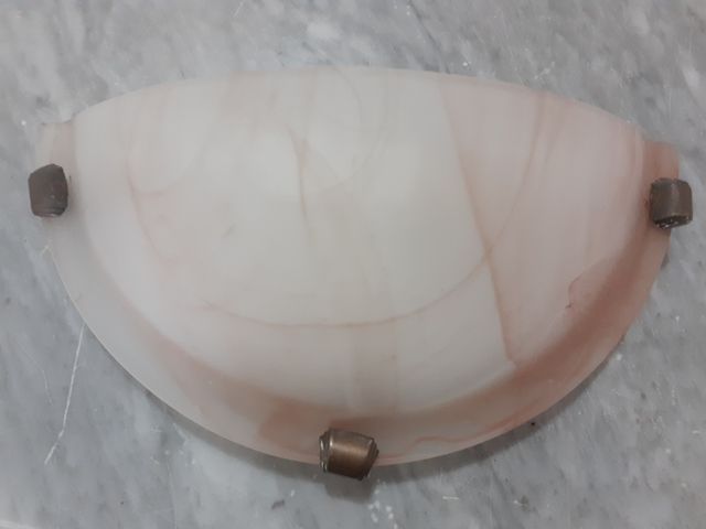 Applique da parete vetro rosa