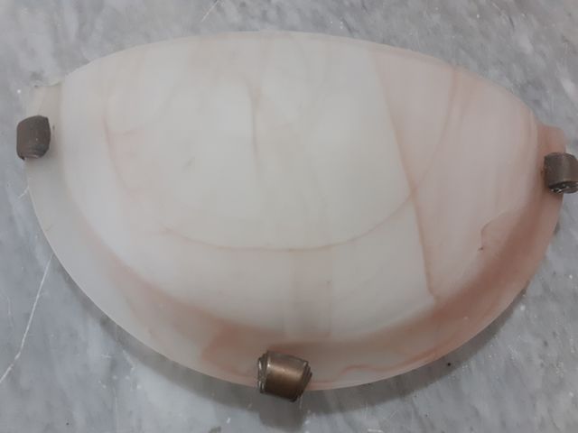 Applique da parete vetro rosa