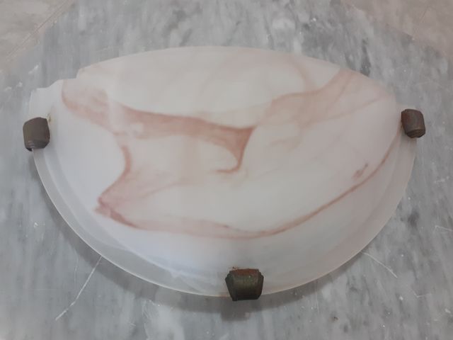 Applique da parete vetro rosa