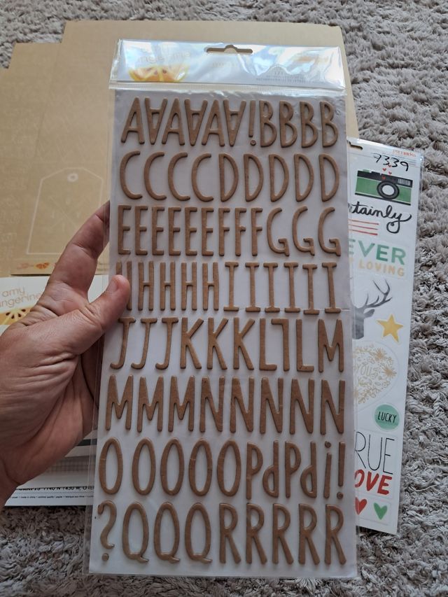 Lote Scrapbooking #2 "Stitched" de Amy Tangerine