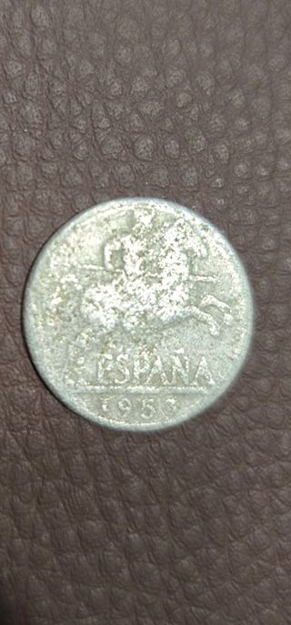 Moneda España 10 céntimos 1953