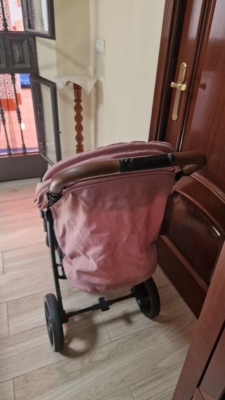 Carrito bebé ligero rosa