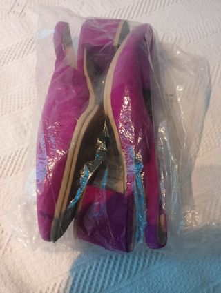 Zapatos Miruri Morados - Tacón Impecables