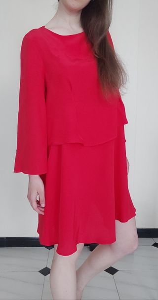 Vestido manga capa Talla S