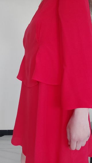 Vestido manga capa Talla S