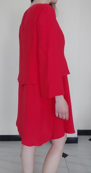 Vestido manga capa Talla S