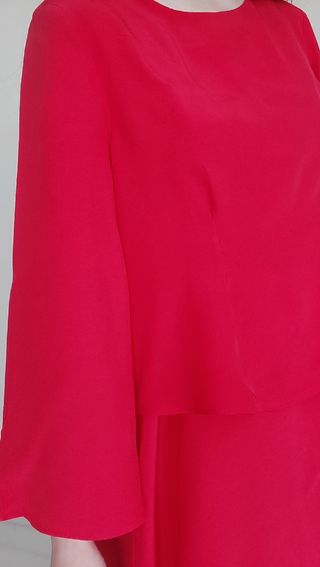 Vestido manga capa Talla S