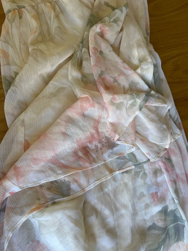 Vestido H&M gasa floral L