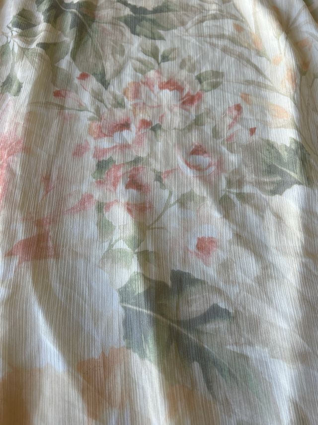 Vestido H&M gasa floral L