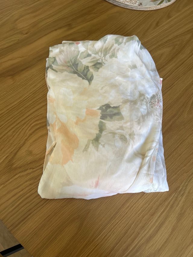 Vestido H&M gasa floral L