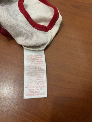 Body neonato Air Jordan grigio/rosso