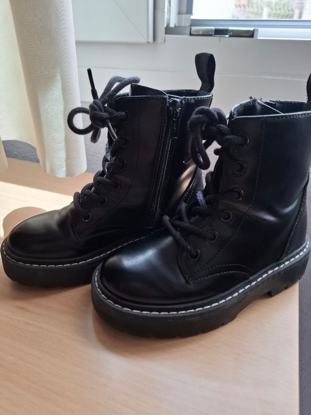 Botas niña negras, talla 28
