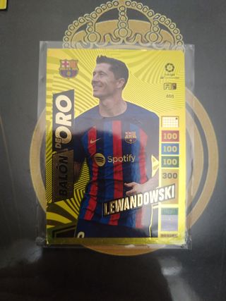 Cromo balón de oro lewandoski adrenalyn 22-23