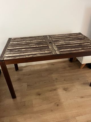 Mesa exterior Ikea Äpplarö marrón
