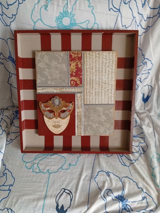 Cuadro decorativo máscara veneciana