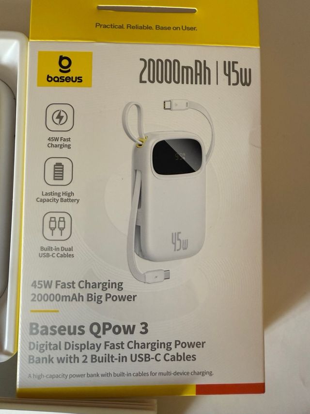 Baseus Power Bank 45W - 20000mAh