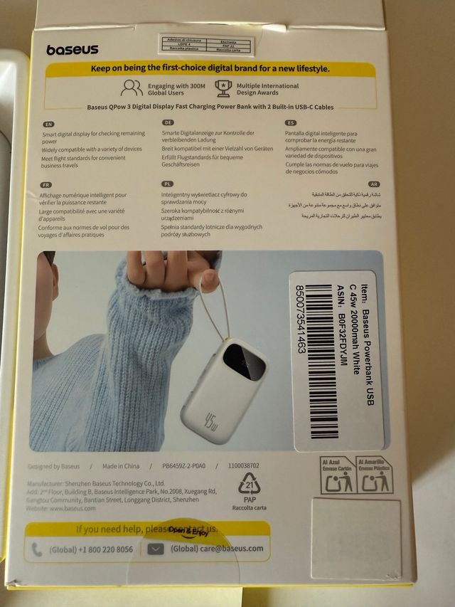 Baseus Power Bank 45W - 20000mAh