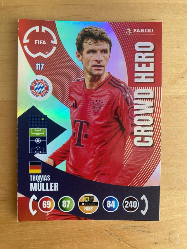 Crowd Hero Thomas Müller Adrenalyn XL Fifa Club WC