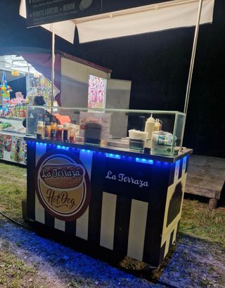 Carrito Perros Calientes- Acero Inoxidable