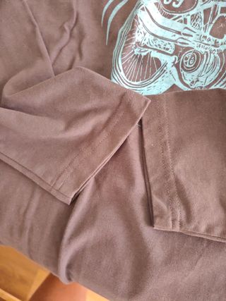 Camiseta marrón manga larga - Talla L